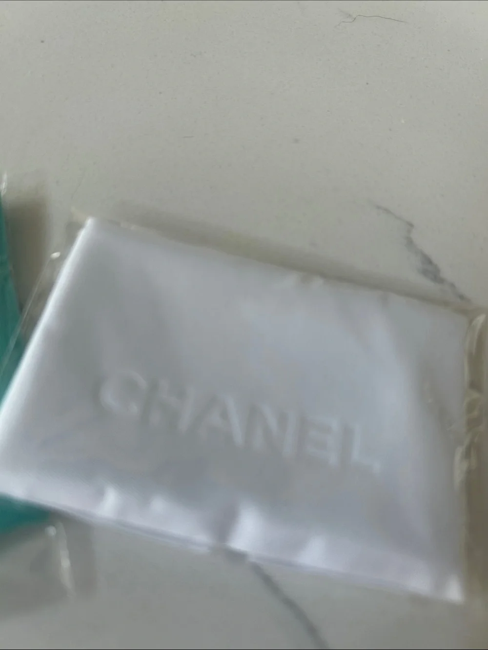 Tiffany & Co. and Chanel White and Turquoise Microfiber Sunglasses Cloths
